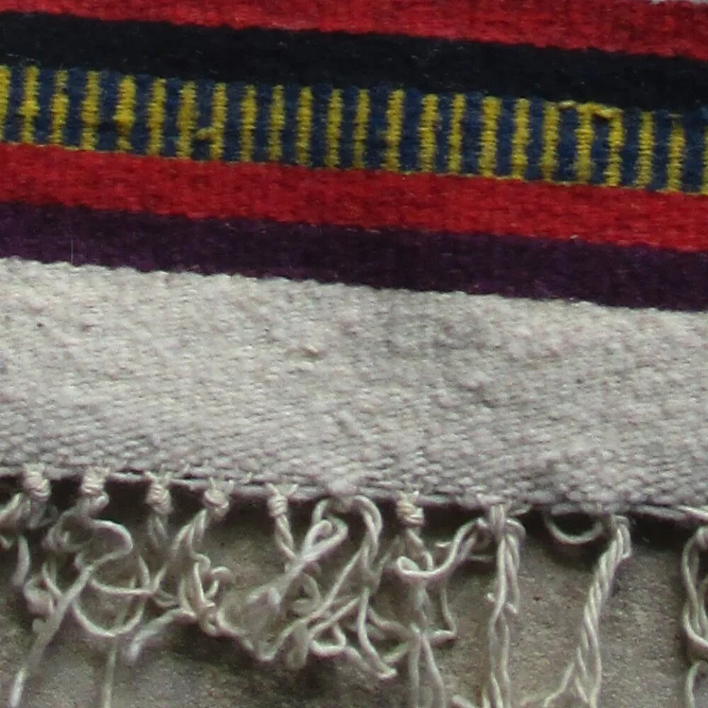 Vintage Wool Southwestern Woven Small Tapestry Rug